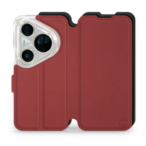 Phone Case Huawei Pura 80 Ultra - Design Dark Red with Black