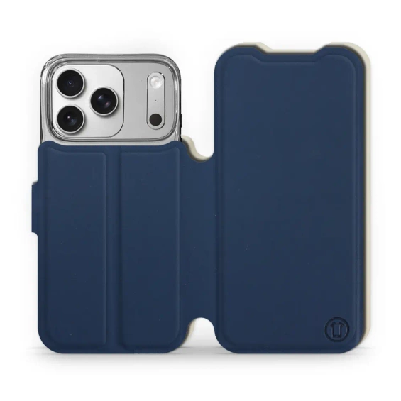 Phone Case Apple iPhone 17 Pro - Design Navy with Platinum