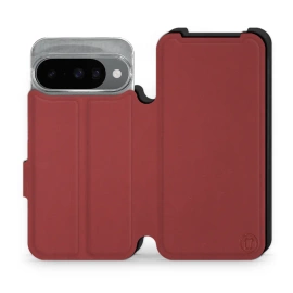 Phone Case Google Pixel 10 - Design Dark Red with Black
