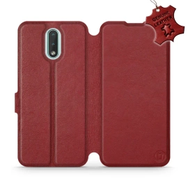 Phone Case Nokia 2.3 - Design Dark Red Leather