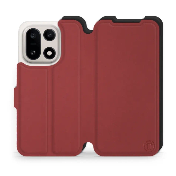 Etui Soft Touch do OnePlus 15 - wzór Zachodząca czerwień z czernią