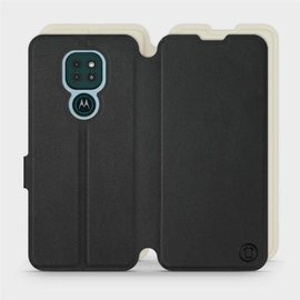 Phone Case Motorola Moto G9 Play - Design Black with Platinum