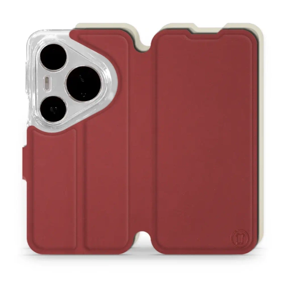Phone Case Huawei Pura 80 Pro - Design Dark Red with Platinum