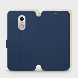 Hülle für Xiaomi Redmi 5 Plus - Farbe Marineblau mit Platin