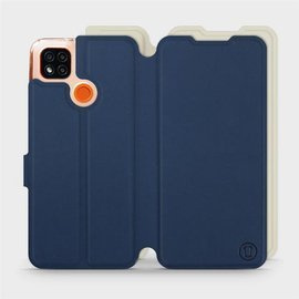 Hülle für Xiaomi Redmi 9C - Farbe Marineblau mit Platin