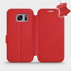Hülle für Samsung Galaxy S7 Edge - Farbe Red Leather
