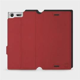 Phone Case Sony Xperia XZ Premium - Design Dark Red with Black