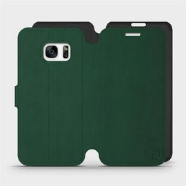 Hülle für Samsung Galaxy S7 - Farbe Grün mit Schwarz