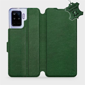 Phone Case OPPO Reno 5 Lite - Design Green Leather