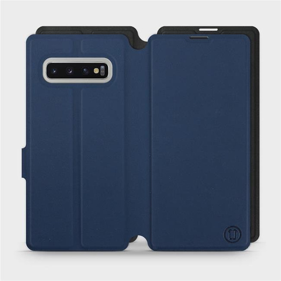 Etui Soft Touch do Samsung Galaxy S10 Plus - wzór Głęboki granat z czernią