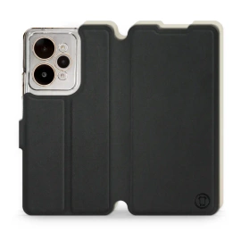 Etui Soft Touch do Realme 15 Pro 5G - wzór Satynowa czerń z platyną