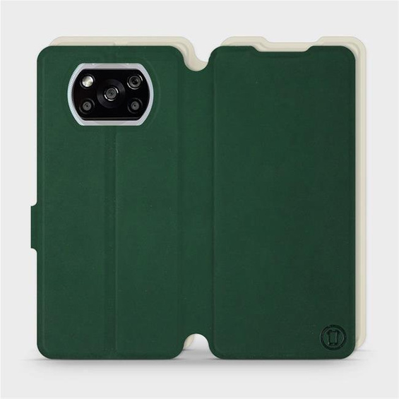 Hülle für Xiaomi POCO X3 NFC - Farbe Grün mit Platin