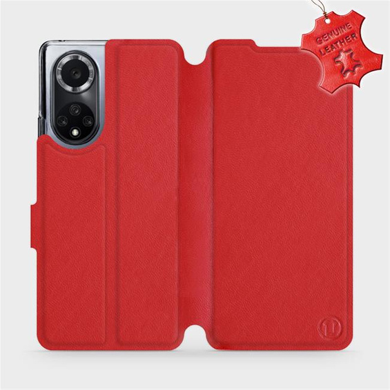 Phone Case Huawei Nova 9 - Design Red Leather