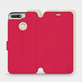 Phone Case Huawei Honor 7A - Design Red with Platinum