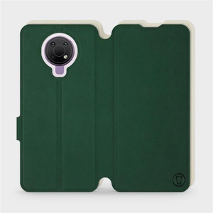 Etui Soft Touch do Nokia G10 - wzór Miejska zieleń z platyną