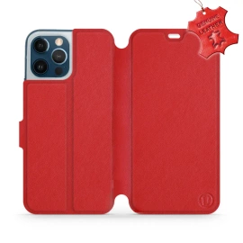 Phone Case Apple iPhone 12 Pro Max - Design Red Leather