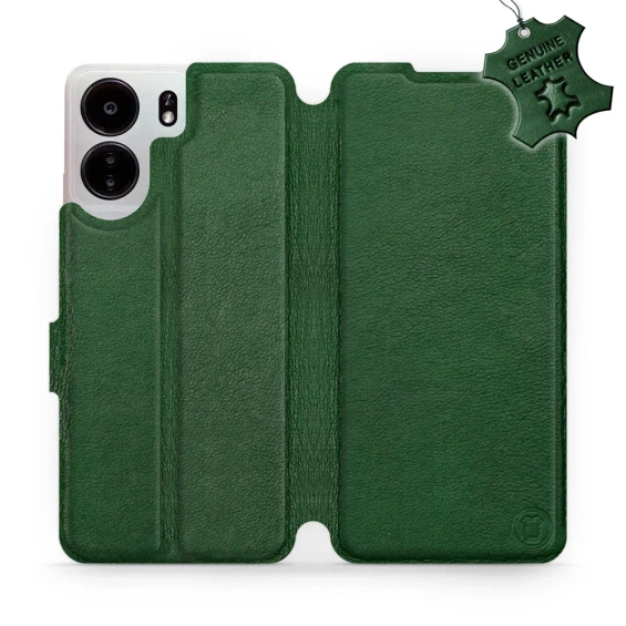 Phone Case Xiaomi POCO C65 - Design Green Leather