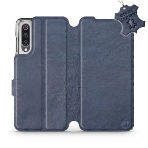 Phone Case Xiaomi Mi 9 - Design Blue Leather