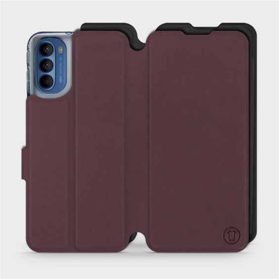 Phone Case Motorola Moto G41 - Design Burgundy with Black