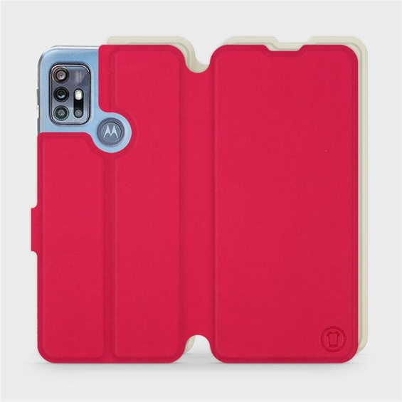 Phone Case Motorola Moto G20 - Design Red with Platinum