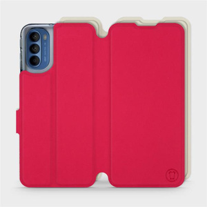 Phone Case Motorola Moto G41 - Design Red with Platinum