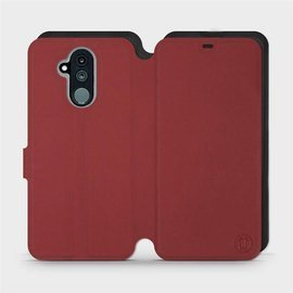 Phone Case Huawei Mate 20 Lite - Design Dark Red with Black