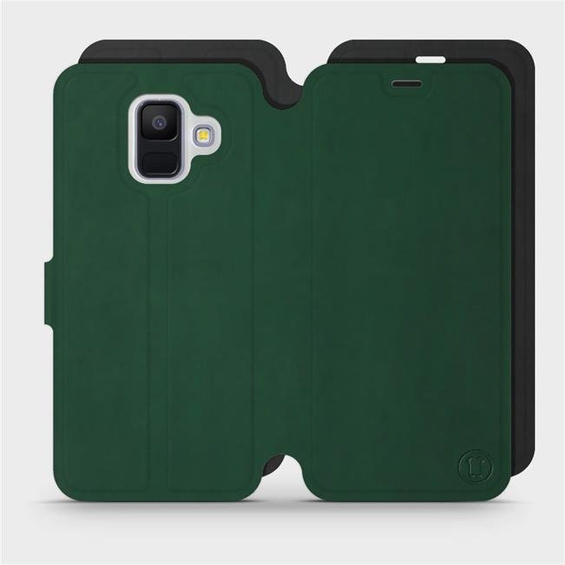 Phone Case Samsung Galaxy A6 Plus 2018 - Design Green with Black
