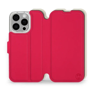 Hülle für Apple iPhone 16 Pro - Farbe Rot mit Platin