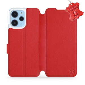 Hülle für Xiaomi Redmi 12 - Farbe Red Leather