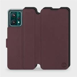 Phone Case Realme 9 Pro Plus - Design Burgundy with Black