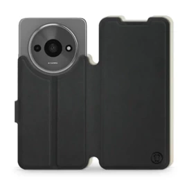 Etui Soft Touch do Xiaomi Redmi A3 - wzór Satynowa czerń z platyną