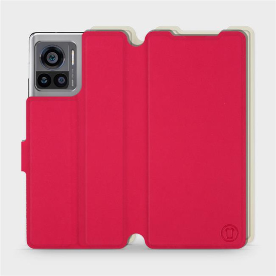 Phone Case Motorola Edge 30 Ultra - Design Red with Platinum