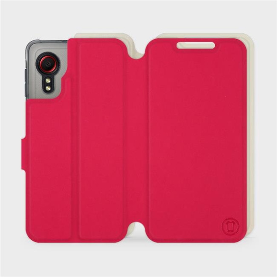 Hülle für Samsung Galaxy Xcover 5 - Farbe Rot mit Platin