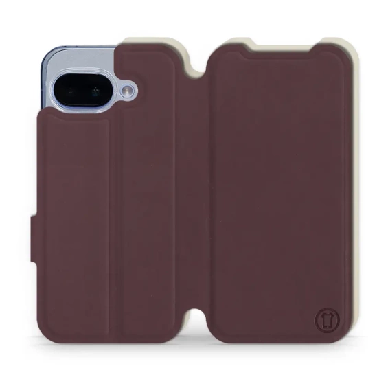 Phone Case Google Pixel 9A - Design Burgundy with Platinum