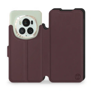 Phone Case Huawei Honor Magic6 Pro - Design Burgundy with Black