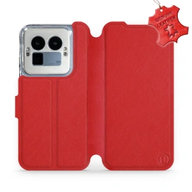 Phone Case Realme GT 8 Pro - Design Red Leather