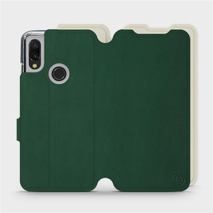 Phone Case Xiaomi Redmi 7 - Design Green with Platinum