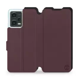 Phone Case Xiaomi POCO X5 5G - Design Burgundy with Black