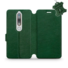 Phone Case Nokia 6.1 - Design Green Leather