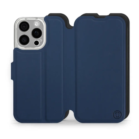 Etui Soft Touch do Apple iPhone 16 Pro - wzór Głęboki granat z czernią