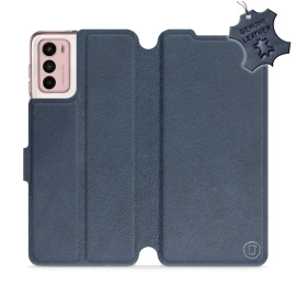 Phone Case Motorola Moto G42 - Design Blue Leather