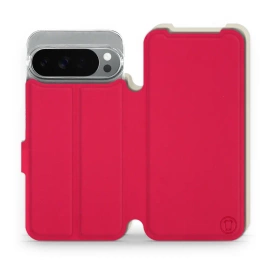 Hülle für Google Pixel 10 Pro XL - Farbe Rot mit Platin