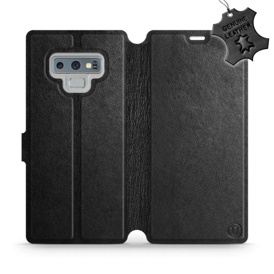 Phone Case Samsung Galaxy Note 9 - Design Black Leather