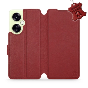 Phone Case OnePlus Nord CE 3 Lite 5G - Design Dark Red Leather