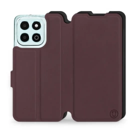 Etui Soft Touch do Huawei Honor X6b - wzór Matowy burgund z czernią
