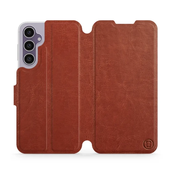 Etui do Samsung Galaxy S23 FE - wzór Brown&Orange