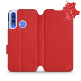 Phone Case Huawei Honor 20 Lite - Design Red Leather