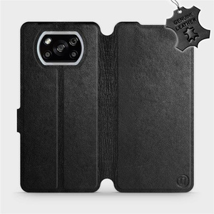 Phone Case Xiaomi POCO X3 NFC - Design Black Leather