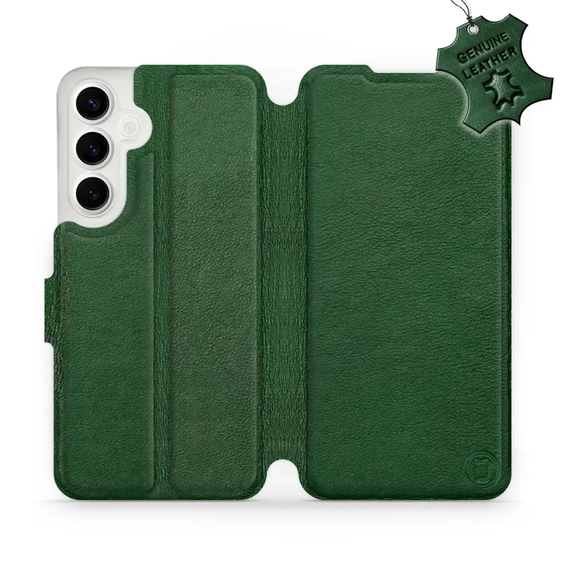 Phone Case Samsung Galaxy S24 Plus - Design Green Leather