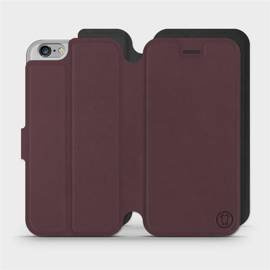 Phone Case Apple iPhone 6 - Design Burgundy with Black
